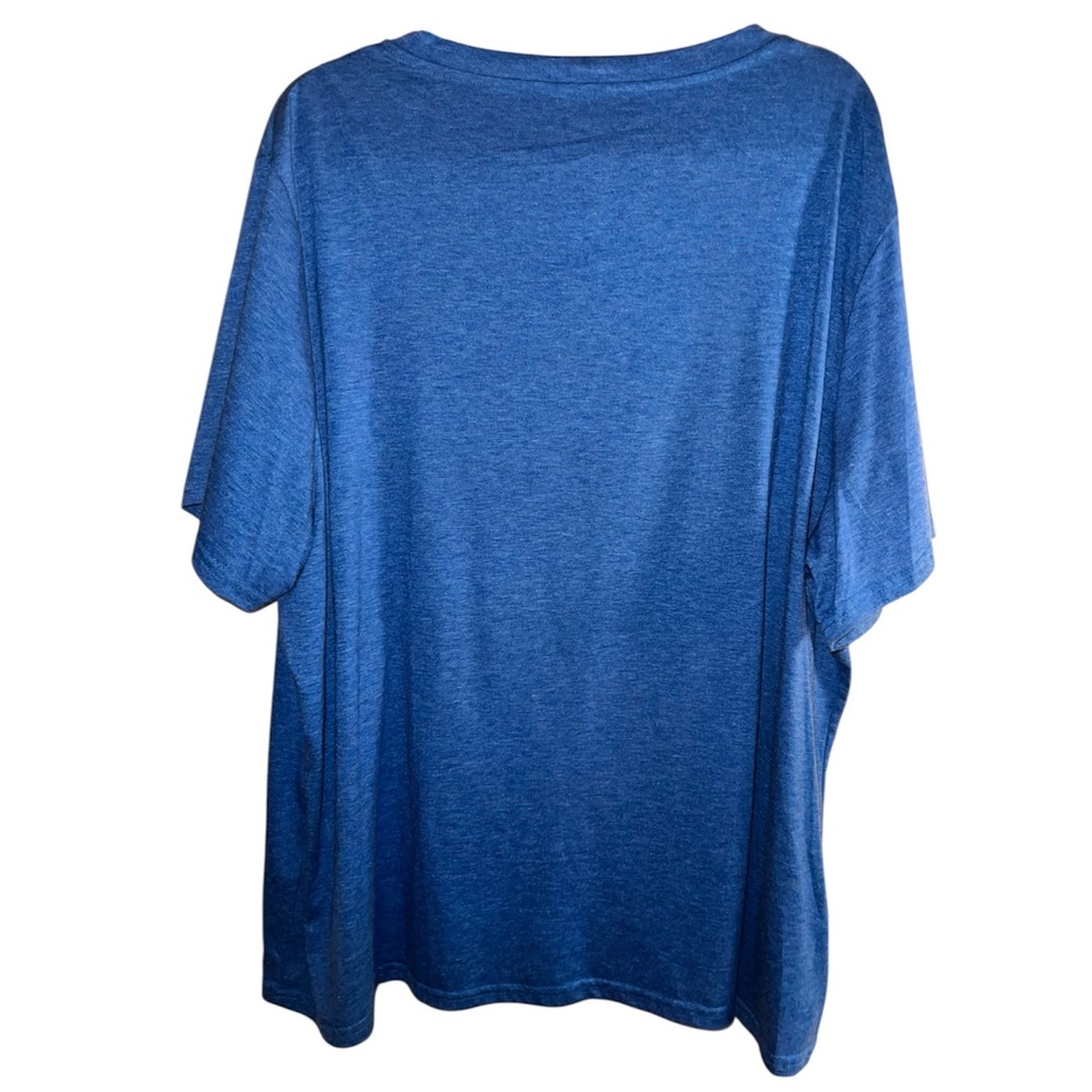 Blue Dragonfly Vibrant Mandala Design Tee View 2